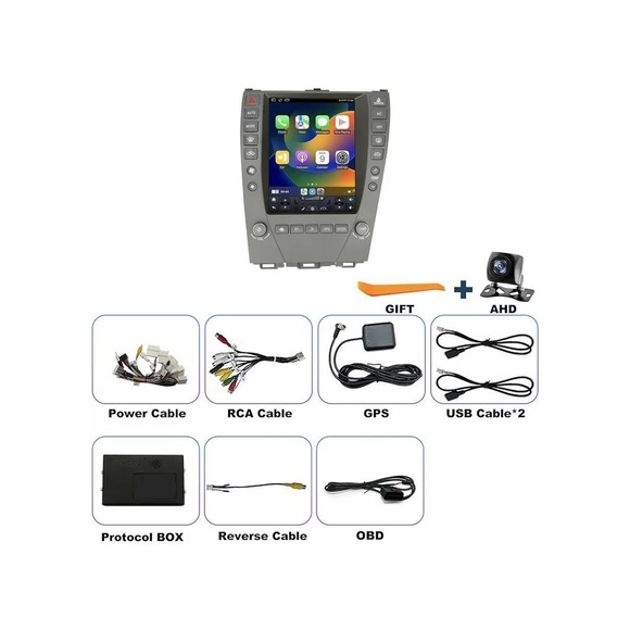 9.7" Android Car Stereo For Lexus ES240 ES300 ES350 4G+64G GPS CarPlay Auto - Picture 8 of 14